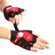 Перчатки для фитнеса женские MARATON черно-красный AI-04-1519
