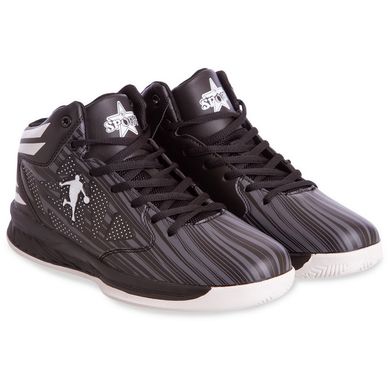 Кроссовки баскетбольные Jordan черно-белые 8603-3, 42
