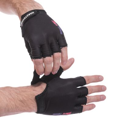 Перчатки для фитнеca HARD TOCH FG-010, Черный
