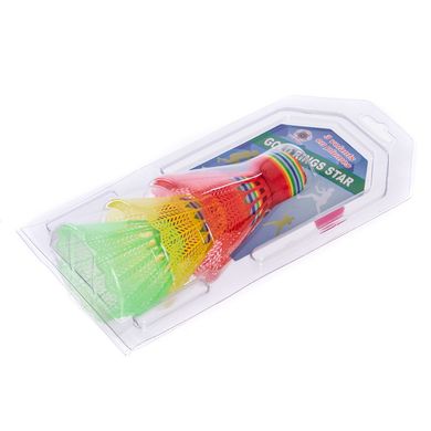 Воланы для бадминтона пластиковые цветные (3шт) BD-3323, Разные цвета