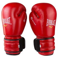 Перчатки для бокса EVERLAST кожаные красные 10 унций EV-PF10