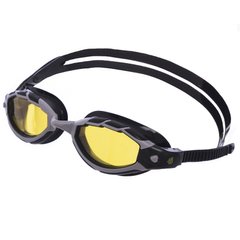 Очки для плавания MadWave SHARK M043107, Черно-желтый