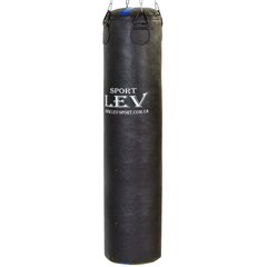 Мешок боксерский LEV кирза h-140см LV-2809, Черный