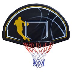 Баскетбольный щит с кольцом и сеткой 112x72 см S006B