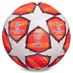 Мяч футбольный №3 PU CHAMPIONS LEAGUE бело-красный FB-0150-2