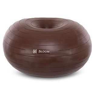Фітбол м'яч для балансу Пончик сатин BLOOM LB7053 колір коричневий