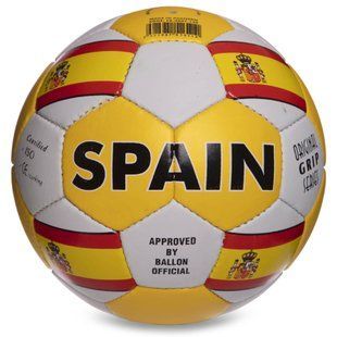 М'яч футбольний BALLONSTAR SPAIN FB-0047-135 №5 PU білий-жовтий-червоний