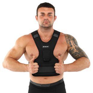 Жилет утяжелитель с регулируемым весом Zelart WEIGTH VEST TA-7812-10 вес-1-10кг серый