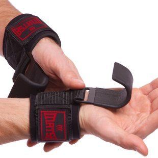 Крюки для подтягивания и тяги на запястья MATSA MA-0669 цвет черный