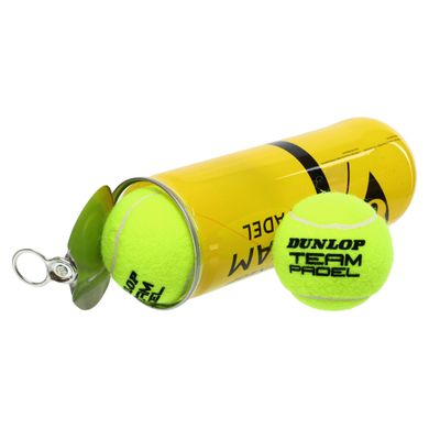 Мячи для большого тенниса DUNLOP TEAM PADEL DL601385 3шт салатовый