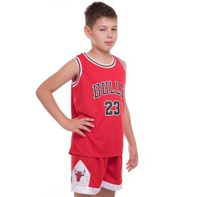 Форма баскетбольная детская NBA клуб Chicago Bulls 23 5351 размер XL цвет белый-красный