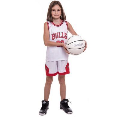 Форма баскетбольная детская NBA клуб Chicago Bulls 23 5351 размер XL цвет белый-красный