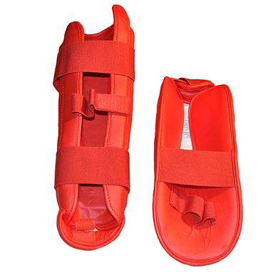Защита ноги Everlast красная голень и стопа отдельно PU511R L