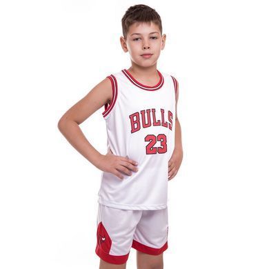 Форма баскетбольная детская NBA клуб Chicago Bulls 23 5351 размер XL цвет белый-красный
