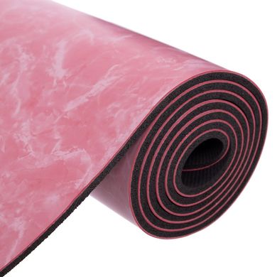 Коврик для йоги и фитнеса 5мм розовый FI-0566, Рожевий