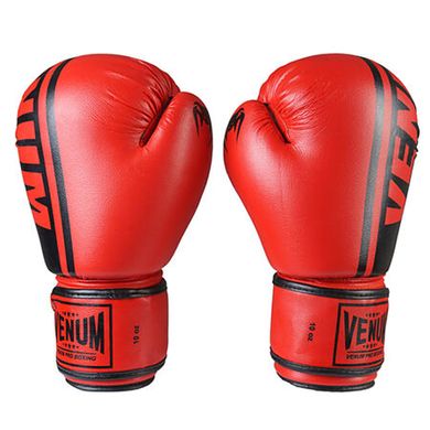 Боксерские перчатки Venum PVC красные 10 унций VM19-10R