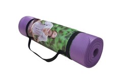 Коврик для фитнеса и йоги NBR 10мм фиолетовый 5415-16V
