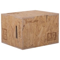 Бокс плиометрический тумба для кроссфита Плиобокс Wood Plyo box Zelart FI-3636-1 1шт 60см светло-коричневый