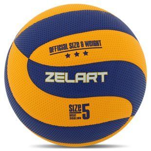 М'яч волейбольний ZELART VB-2024 колір жовтий-синій