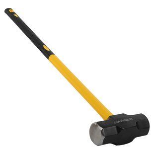 Кувалда стальная молот для кроссфита GYM HAMMER Zelart TA-9635-18LB 18LB (8,2кг) черный-желтый