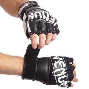 Рукавиці для змішаних єдиноборств MMA VNM 0985 розмір XL колір чорний