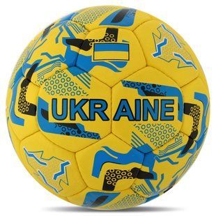 М'яч футбольний BALLONSTAR UKRAINE FB-7985 колір жовтий-синій