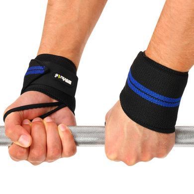 Бинты кистевые для жима STRENGTH WRIST WRAPS MUTE 9097 цвет черный-салатовый