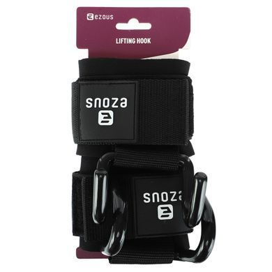 Крюки для подтягивания и тяги на запястья LIFTING HOOK EZOUS B-12 2шт черный