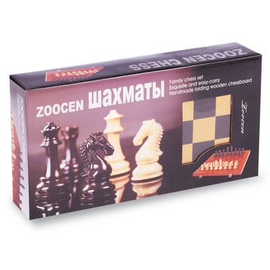 Шахматы, шашки, нарды 3 в 1 кожзам (30x30 см) L3008