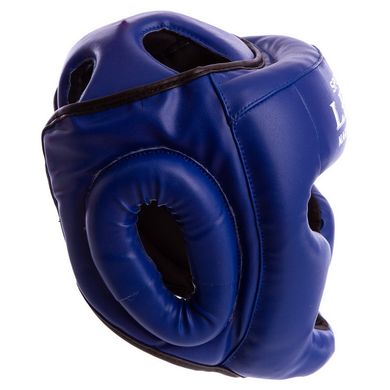Шлем для бокса с полной защитой LEV (СКИДКА НА р.S) Стрейч синий UR LV-4294
