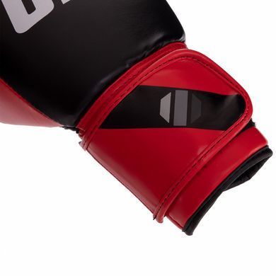 Перчатки боксерские на липучке PU UFC PRO Compact UHK-69999 L красный-черный