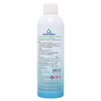 Заморозка спортивна знеболюючий спрей SPRAY ICE AOPI AP-650 650мл