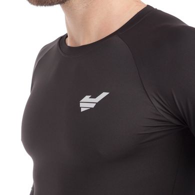 Компрессионная мужская футболка JASON черная K-702, L