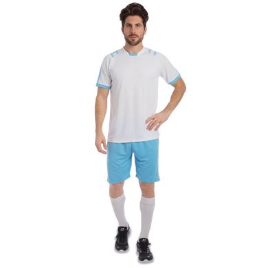 Форма футбольная (футболка, шорты) SP-Sport Chic голубая CO-1608, рост 160-165