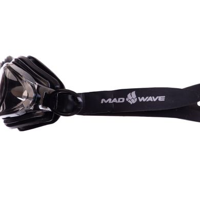 Очки для плавания MadWave TECHNO MIRROR II черные M042803, Черный