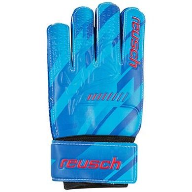 Вратарские перчатки с защитой пальцев Latex Foam REUSCH синие GGRH, 6