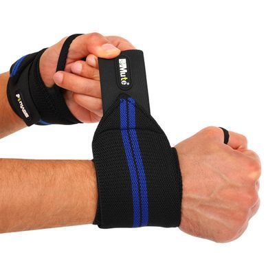 Бинты кистевые для жима STRENGTH WRIST WRAPS MUTE 9097 цвет черный-салатовый