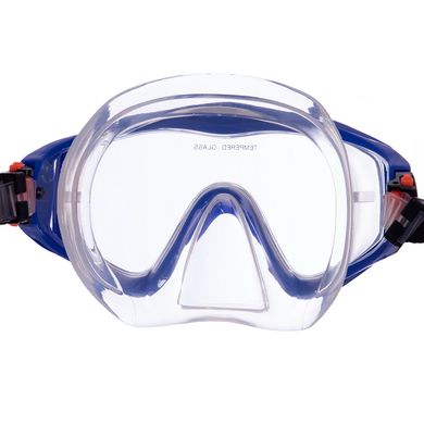Снорклинг маска для плавания Zelart M153-SIL, Синий