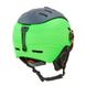 Шлем горнолыжный с визором и механизмом регулировки MOON MS-6296 салатовый-серый М (55-58)
