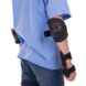 Детская защита для роликов (наколенники налокотники перчатки) HYPRO черная HP-SP-B108, S (3-7 лет)