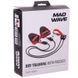 Тренажер для плавання з лопатками для тренування гребка MadWave DRY TRAINING M077103400W опір 5,4-14,1кг чорний-червоний