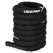 Канат для кросфіту в захисному рукаві BATTLE ROPE LiveUp LP8172-9 9м чорний