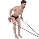 Тренажер для плавання з лопатками для тренування гребка MadWave DRY TRAINING M077103400W опір 5,4-14,1кг чорний-червоний