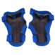 Защита подростковая для роликов (наколенники налокотники перчатки) HP-SP-B004 (OF), Черно-синий S (3-7 лет)