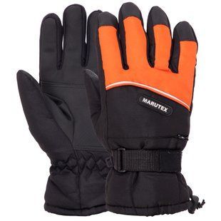 Перчатки для лыж и сноуборда мужские MARUTEX AG-903 размер M-L цвет черный-оранжевый
