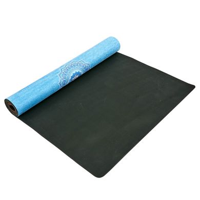Мат для йоги замшевый каучуковый двухслойный 3мм Record FI-5662-44, Разные цвета