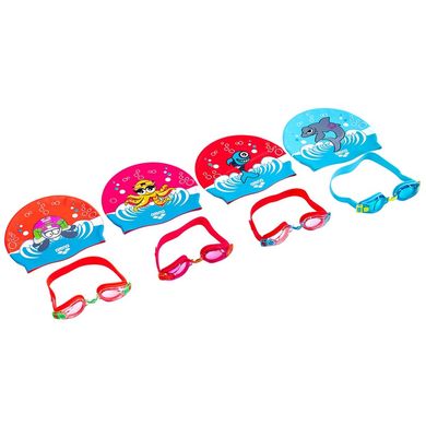 Набор для плавания детский очки и шапочка ARENA AWT MULTI AR-92413, Оранжевый