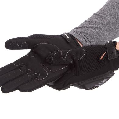 Мотоперчатки текстильные с закрытыми пальцами и протектором SCOYCO черные (СКИДКА НА р.L) MС08 OF L
