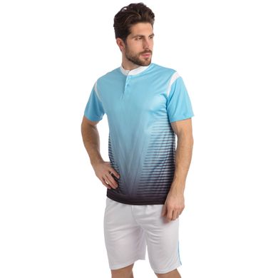 Форма футбольная (футболка, шорты) SP-Sport Brill голубая CO-16004, рост 160-165