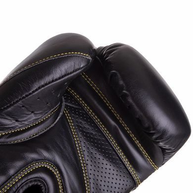 Боксерські рукавиці шкіряні UFC PRO Prem Hook & Loop UHK-75050 16унцій чорний